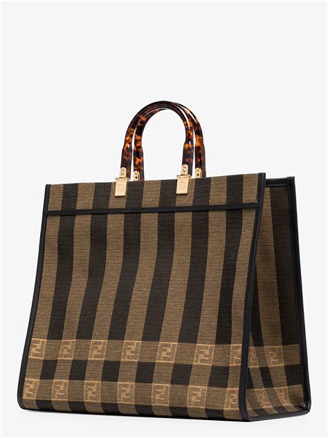 fendi shopper tessuto|fendi sunshine shopper tote.